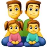 Rodzina: mężczyzna, mężczyzna, dziewczynka i chłopiec - Facebook