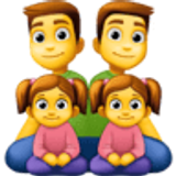 Rodzina: mężczyzna, mężczyzna, dziewczynka i dziewczynka - Facebook