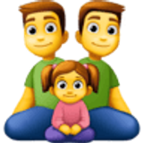 Rodzina: mężczyzna, mężczyzna i dziewczynka - Facebook