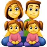 Rodzina: mężczyzna, kobieta, dziewczynka i dziewczynka - Facebook