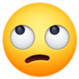 Twarz przewracająca oczami - Facebook