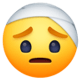 Twarz z bandażem - Facebook