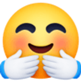 Twarz z gestem przytulania - Facebook