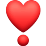 Wykrzyknik w kształcie serca - Facebook