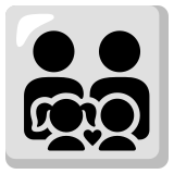 Rodzina: mężczyzna, mężczyzna, dziewczynka i chłopiec - Noto Color Emoji