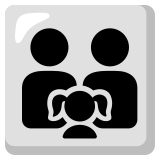 Rodzina: mężczyzna, mężczyzna i dziewczynka - Noto Color Emoji