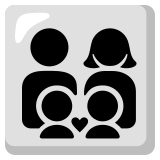 Rodzina: mężczyzna, kobieta, chłopiec i chłopiec - Noto Color Emoji