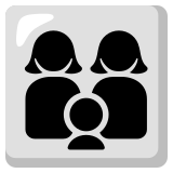 Rodzina: kobieta, kobieta i chłopiec - Noto Color Emoji