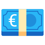 Banknot euro - Noto Color Emoji