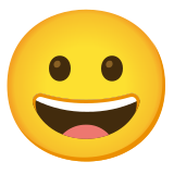 Szeroko uśmiechnięta twarz - Noto Color Emoji