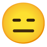 Twarz bez wyrazu - Noto Color Emoji