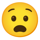 Udręczona twarz - Noto Color Emoji