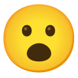 Twarz z otwartymi ustami - Noto Color Emoji