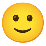 Lekko uśmiechnięta twarz - Noto Color Emoji