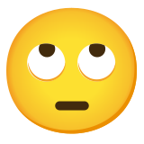 Twarz przewracająca oczami - Noto Color Emoji
