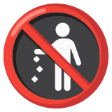 Zakaz śmiecenia - Noto Color Emoji