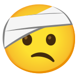 Twarz z bandażem - Noto Color Emoji