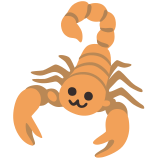 Brązowy skorpion - Noto Color Emoji