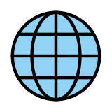 Kula ziemska z południkami - OpenMoji