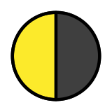 Ostatnia kwadra księżyca - OpenMoji