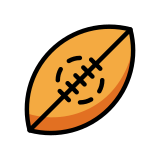 Piłka do rugby - OpenMoji
