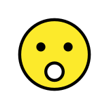 Twarz z otwartymi ustami - OpenMoji