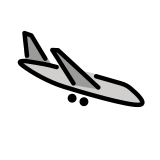 Przylot samolotu - OpenMoji