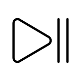 Odtwórz lub wstrzymaj - OpenMoji