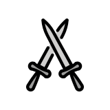 Skrzyżowane miecze - OpenMoji