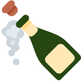 Butelka z wystrzelającym korkiem - Twitter / X