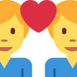 Para z sercem: mężczyzna i mężczyzna - Twitter / X