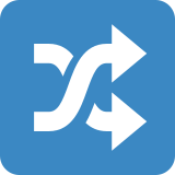 Przycisk losowego odtwarzania utworów - Twitter / X