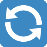 Przycisk ze strzałkami przeciwnie do ruchu wskazówek zegara - Twitter / X