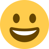 Szeroko uśmiechnięta twarz - Twitter / X