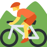 Osoba na rowerze górskim - Twitter / X