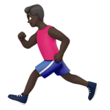 biegnący mężczyzna: karnacja ciemna