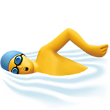 pływający mężczyzna