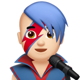 mężczyzna piosenkarz: karnacja jasna