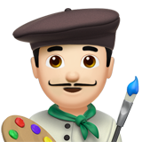 mężczyzna artysta: karnacja jasna