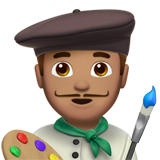 mężczyzna artysta: karnacja średnia