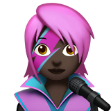 piosenkarka: karnacja ciemna