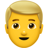 Mężczyzna blondyn Emoji