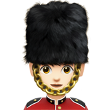 kobieta gwardzista: karnacja jasna