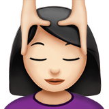 kobieta podczas masażu: karnacja jasna