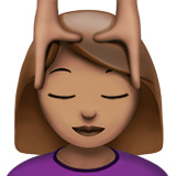 kobieta podczas masażu: karnacja średnia