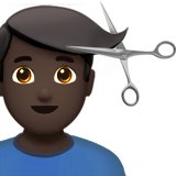 mężczyzna podczas strzyżenia: karnacja ciemna