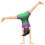 kobieta robiąca gwiazdę: karnacja jasna