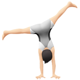 osoba robiąca gwiazdę: karnacja jasna