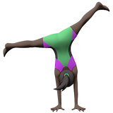 kobieta robiąca gwiazdę: karnacja ciemna