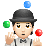 żonglująca osoba: karnacja jasna